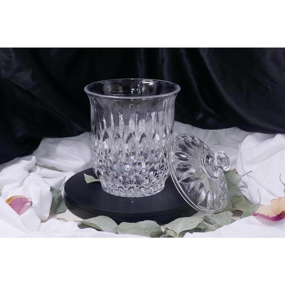 Vintage Gorham Althea Crystal Biscuit Jar with Lid: Elegant Glassware